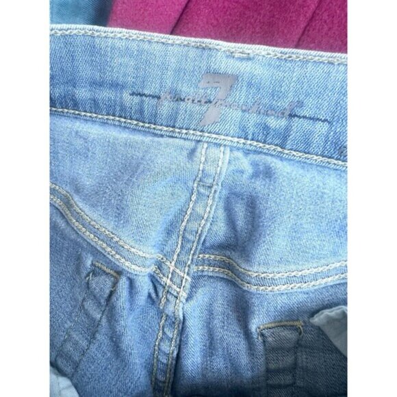 7 For All Mankind Gwenevere Low Rise Skinny Jeans For Women’s Size 29 Blue Denim - Picture 9 of 9